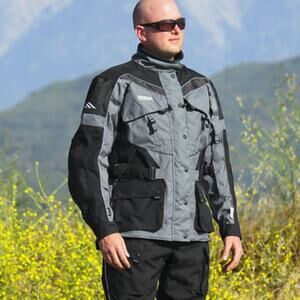 Olympia Moto Sports AST2 Touring Men Biker Jacket with liner windbreaker jacket